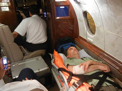 Inside the air ambulance